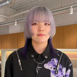 ロング カラー 透明感カラー ハイトーン/ninaのヘアスタイル