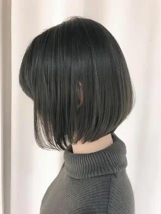 ショート カラー パーマ マツエク・マツパ バレイヤージュ 藤沢 髪質改善 竹内ケンゴのヘアスタイル