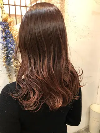 セミロング カラー Gardenhair 小笠原 篤矢のヘアスタイル