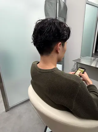 ショート パーマ メンズカット×パーマ ✂️今井魁人✂️のヘアスタイル
