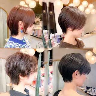 ショート カラー 縮毛矯正/ショート ボブ/髪質改善ともきのヘアスタイル