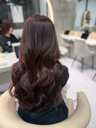 ロング カラー shion 透明感カラーのヘアスタイル