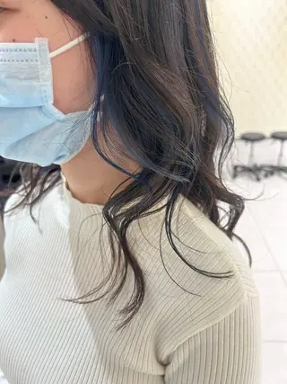セミロング カラー 渡辺　亮/髪質改善 レイヤーカットのヘアスタイル