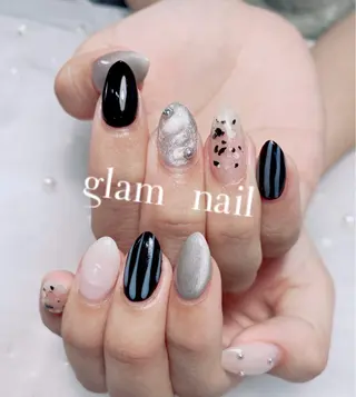 ネイル rina 💖長さ出し専門の店のネイルデザイン