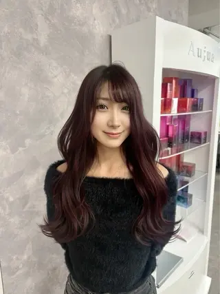 ロング カラー 柔らかカラー/ 縮毛矯正YUTO🧋のヘアスタイル