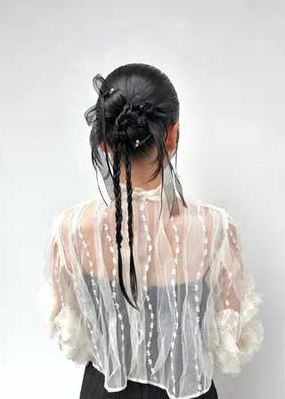 ヘアアレンジ 似合わせ艶感カラー/ オリーブ/チカ🎀のヘアスタイル