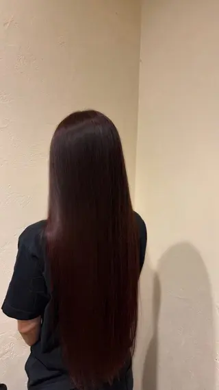 ロング 山口 玲香のヘアスタイル