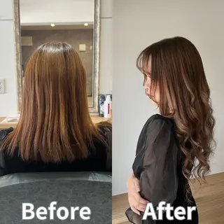 ロング 河野 七優のヘアスタイル
