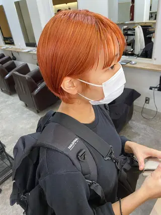 ショート カラー パーマ ヘアアレンジ メンズ キッズ ネイル マツエク・マツパ 森貴裕/ニュアンス パーマ/オリーブのヘアスタイル