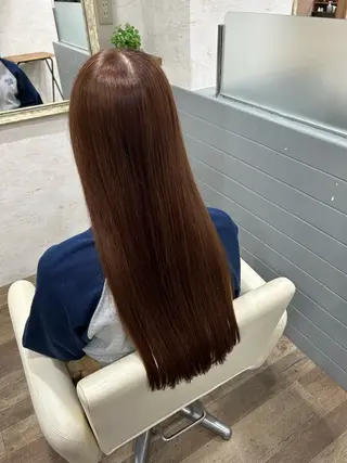 ロング カラー 吉田 萌花のヘアスタイル