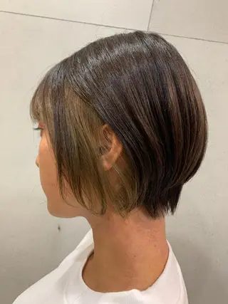 ショート おせ ちさとのヘアスタイル