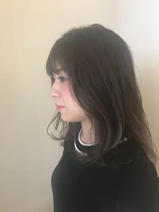 ミディアム カラー 清水 ちひろ ✄トップスタイリストのヘアスタイル