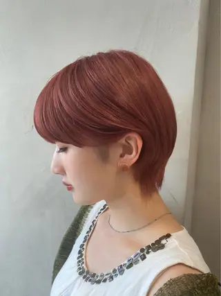 ショート カラー 艶髪/ダークトーン 🩶丸山日向のヘアスタイル