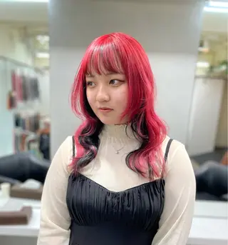 カラー yasuハイトーン/ デザインカラーのヘアスタイル