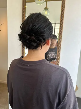 ミディアム ヘアアレンジ letterby novel はるみのヘアスタイル