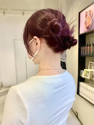 セミロング カラー Kureha/ネイル トレンドヘアのマツエク・マツパデザイン