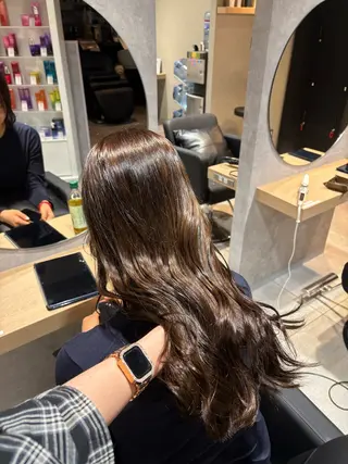 ロング カラー ヘアアレンジ 透明感カラー/艶髪 🫧ayaneのヘアスタイル