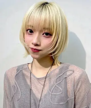 ショート カラー ウルフ🦋顔まわり ❤︎ ͛めいのヘアスタイル
