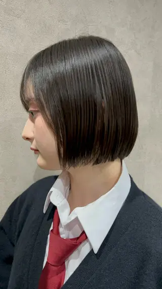 ミディアム enx天王町店 伊藤 愛央のヘアスタイル
