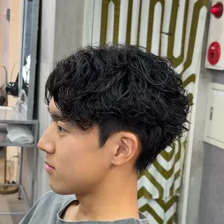 ショート パーマ ヘアアレンジ メンズ MENIN メンズ サロン 望月 涼太のヘアスタイル