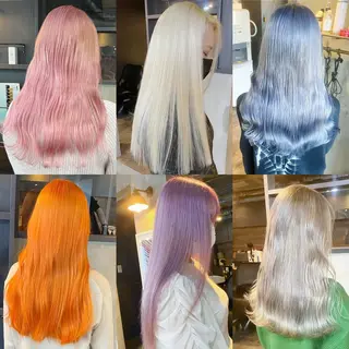 ロング yoriダブルカラー 代表すがわらのヘアスタイル