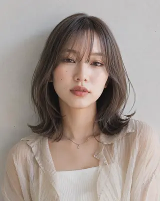 ミディアム カラーモデル募集☆ 山村梨香のヘアスタイル