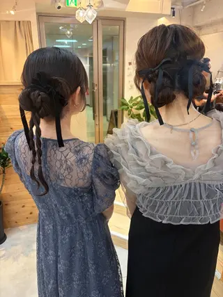 ロング ヘアアレンジ cana 札幌レイヤースタイルのヘアスタイル