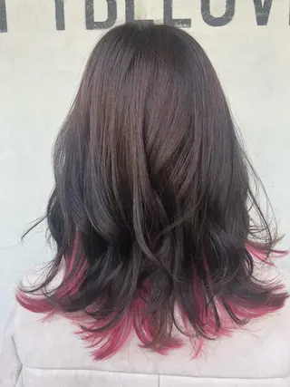 ミディアム カラー 中村 幸子のヘアスタイル