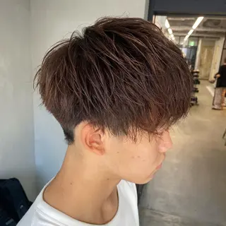 ショート カラー パーマ ヘアアレンジ メンズ 🤍透明感カラー🤍 Ryujiのヘアスタイル