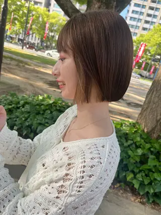 ミディアム 中村 桃子のヘアスタイル