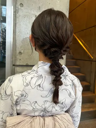 ミディアム カラー ヘアアレンジ yoro /ミホのヘアスタイル