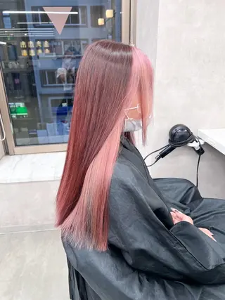 セミロング カラー ヘアアレンジ 🩵 JURI🩵のヘアスタイル