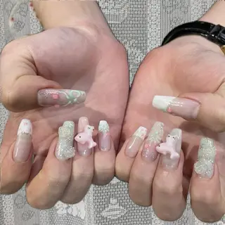 ネイル うの 韓国ﾈｲﾙ໒꒱⋆⭒˚のネイルデザイン