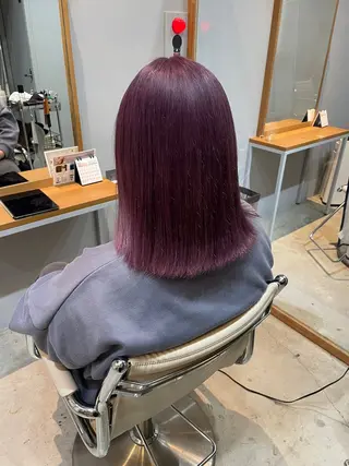 セミロング カラー 吉村 夏椰のヘアスタイル