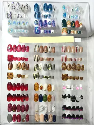ネイル 渋谷／チップ長さ出し 👑アプレgel-xのネイルデザイン