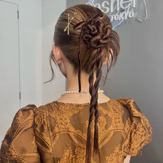 ヘアアレンジ ブリーチ/デザイン 🎀Kanoのヘアスタイル