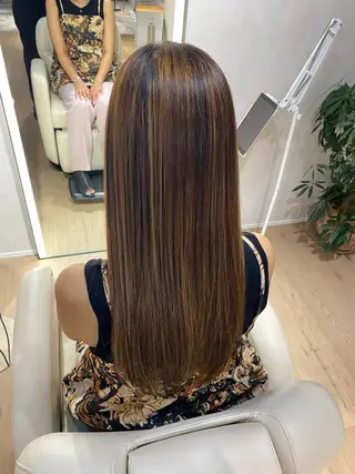 ロング 髪質改善ストレート ✂️前田龍之介のヘアスタイル