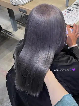 ロング カラー Lia 瑠莉花のヘアスタイル