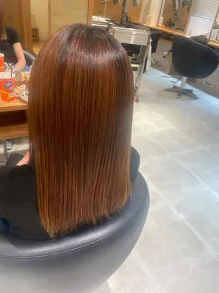 セミロング ストーリア鄉東店 坂本 愛実のヘアスタイル