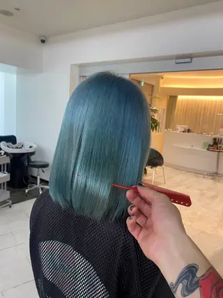 ミディアム カラー カーリーパーマ/ ボブパーマ/さくらのヘアスタイル