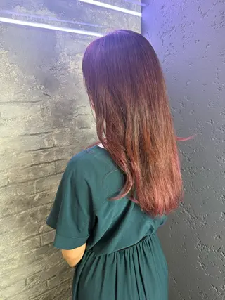 カラー 韓国ヘア✨グレージュ カラーasamiのヘアスタイル
