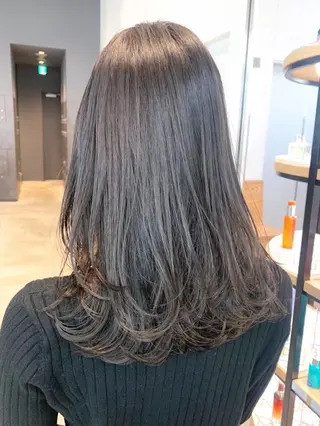 セミロング カラー ITbyALBUM 中野店のヘアスタイル