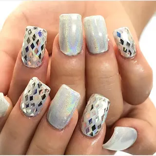 ネイル 渋谷/チップ長さ出し 👑アプレgel-xのネイルデザイン