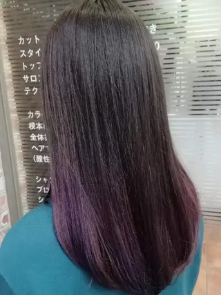 セミロング カラー たき  あいみのヘアスタイル