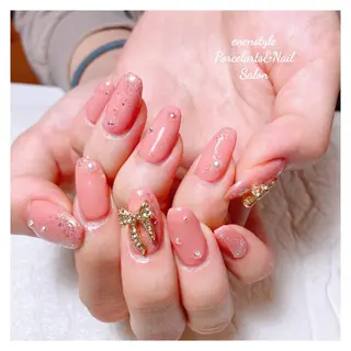 ミディアム ネイル 🐾enen style 🐾のネイルデザイン