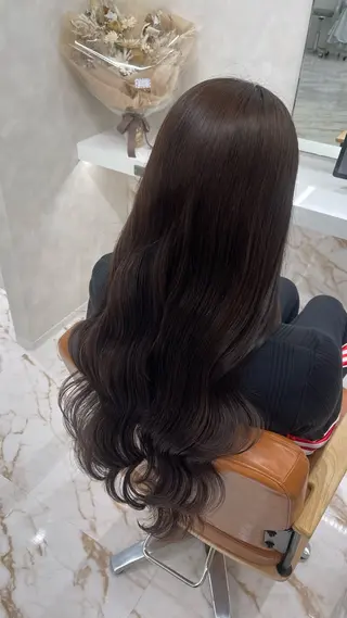 ロング SLASHスラッシュ 木下結月果のヘアスタイル