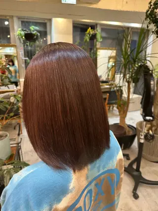 ミディアム カラー カット/ハイトーン まなみ🤍のヘアスタイル