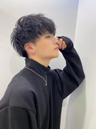 ミディアム カラー パーマ ヘアアレンジ メンズ キッズ メンズ特化美容師 aiの眉毛・アイブロウイメージ