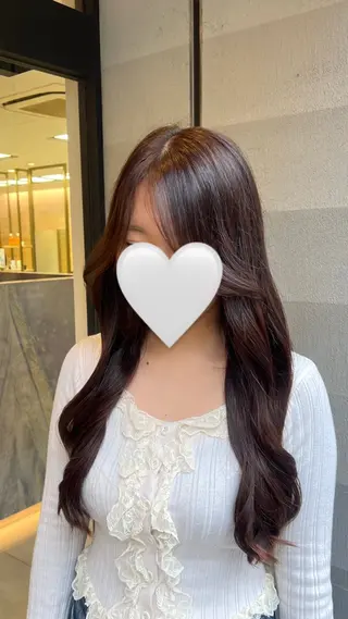 ロング カラー ふわモテ/艶カラー yuki♡♡のヘアスタイル