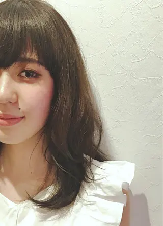 セミロング 上村 ダイスケのヘアスタイル